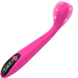 Vibrateur en silicone Amazon, stimulateur du point G, affichage numérique, rechargeable par USB, vibrations multi-fréquences, jouet sexuel - Product Image 2