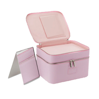 Sac de maquillage professionnel avec sac de voyage séparateur d'insertion amovible pour les soins de la peau étui organisateur de toilette de voyage pour Double couches