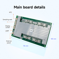 PACEex Smart BMS LiFePo4 4S 12V 150A avec connexion série BT UART intégrée, protection contre les surcharges/surdécharges/surintensités et contrôle thermique