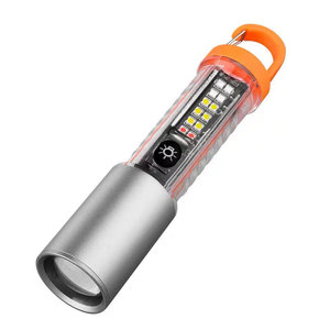 Mini Linterna LED de Aleación de Aluminio con Regulador de Intensidad, Portátil para Exteriores, con Batería AAA, Luz Blanca - Product Image 1
