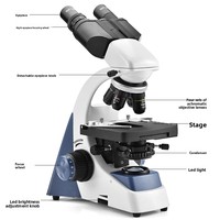 Microscope optique industriel haute définition et haute magnification SCIEDU Xsp-500E 1000X, best-seller transfrontalier