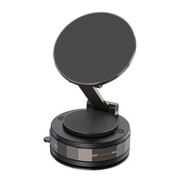 Support de téléphone de tableau de bord de voiture magnétique en métal réglable support de téléphone portable sous vide rotatif pour voitures