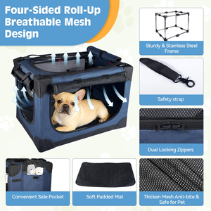 <b>Foldable</b> and Portable Travel Pet Kennel Travel Dog <b>Crate</b> Outdoor Cage Pet Carrier High Quality Portable Pet Tent Dog House Cage - Product Image 2