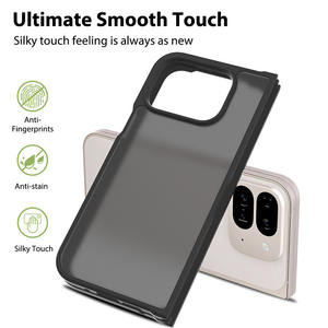 Mate protector a prueba de golpes transparente duro contraportada suave TPU parachoques teléfono caso para Google <span class=keywords><strong>Pixel</strong></span> 9 Pro Fold - Product Image 5