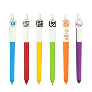 Factory Price Custom Logo Multifunction QR Code Printing 0.5mm Blue/Red Plastic Promotional Gel Ink <b>Pen</b> - Product Image 1