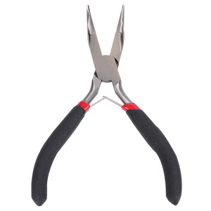 Pince à bijoux à bec courbé de 4,5 pouces, à ressort, avec poignées recouvertes de plastique, pour le bricolage et la fabrication de bijoux - Product Image 4
