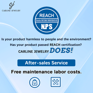 Carline Tùy Chỉnh 925 Sterling Silver 18K Vàng Mạ Bông Tai Sang Trọng CNC Khắc Hình Học Zircon Hợp Thời Trang Của Phụ Nữ Bên - Product Image 2