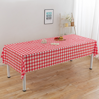 Nappe jetable en PEVA à carreaux, imperméable, pour restaurant, commande en gros