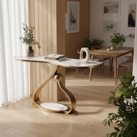 Table console moderne minimaliste en ardoise, style luxe léger, pour entrée et salon, meubles de maison pour grands et petits espaces