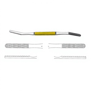 ที่ขูดจมูก Fomon ขนาด 20.5 ซม. / 8 นิ้ว แบบมุมโค้ง พร้อมหัวทังสเตนคาร์ไบด์ TC ขนาด 40 x 7 มม. รุ่น Fig. 7/8 สำหรับการปรับรูปทรงกระดูกจมูกอย่างแม่นยำ - Product Image 1