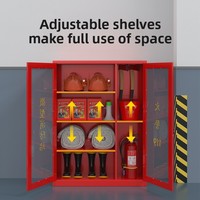 Mini casier à matériel incendie complet en acier laminé à froid, ignifuge, anti-humidité, antivol, pour chantier