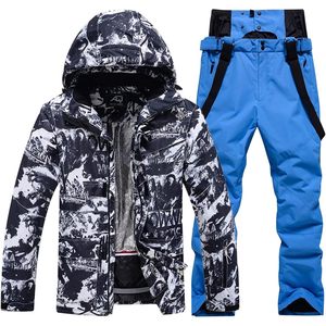 Ensemble veste et pantalon de ski pour homme FOXA, imperméable, isolé synthétiquement, tenue de snowboard pour les sports d'hiver - Product Image 1