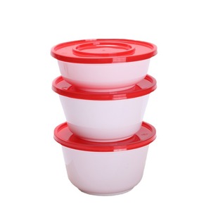 Bol rond en plastique jetable pour plats à emporter, grande capacité, PP, compatible micro-ondes, réfrigération, avec couvercle - Product Image 2