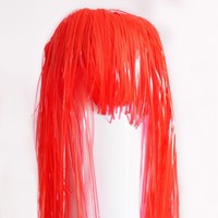 Perruque fluorescente pour fête, accessoires de déguisement amusants pour la danse, fournitures de déguisement fluorescentes pour festival et fête