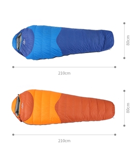 Sac de couchage momie en duvet de canard léger, imperméable et portable pour toutes les saisons, idéal pour le camping par temps froid, avec sac de compression – Vente en gros usine - Product Image 6