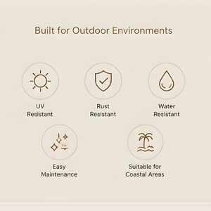 Ensemble <span class=keywords><strong>de</strong></span> meubles <span class=keywords><strong>de</strong></span> patio d'extérieur avec coussin imperméable, cadre en aluminium résistant à l'usure, canapé <span class=keywords><strong>de</strong></span> <span class=keywords><strong>jardin</strong></span> <span class=keywords><strong>rond</strong></span> moderne pour hôtel et villa - Product Image 4