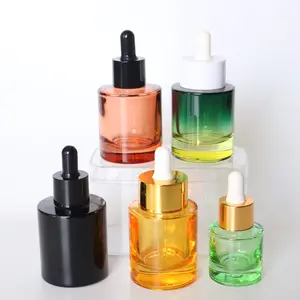 Luxe Groothandel Multi-Color 50Ml 60Ml 100Ml 120Ml Etherische Olie Druppelaar Glazen Fles Voor Cosmetische Verpakking