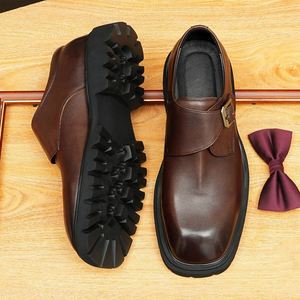 Zapatos Oxford Formales para Hombre, Estilo Retro Británico, Hechos a Mano, Casuales de Negocios, Suela de Goma Antideslizante, Diseño de Patchwork, Zapatos de Boda - Product Image 5