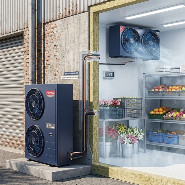 High Efficiency 16kW Heat Pump Full Inverter -20~35°C for Cold Storage and Freezer Refrigeration System Cold Room Applications