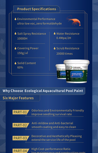 Couverture de revêtement imperméable 4 m² Usine de <span class=keywords><strong>peinture</strong></span> de piscine sous-marine pour piscines à poissons en ciment utilisé dans l'élevage de poissons et de crevettes Koi - Product Image 5