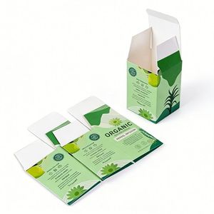 Caja de Embalaje de Papel Rectangular Personalizada y Autoarmable con Laminado Mate para Suero para el Cuidado de la Piel y Crema Facial Reciclable - Product Image 2