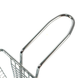 Cesta para freír pequeña ZHAOSHENG, cuadrada, de metal, con asa, para papas fritas y palomitas de maíz, para uso en fiestas. - Product Image 3