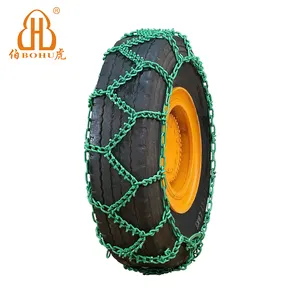 Cadena de protección de neumáticos forestales de aleación, skidder forestal, cadena de pista de rueda forestal resistente