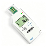 Potmagic S200 USB LCD 0.1C Registrador de Datos de Temperatura con Informe PDF -30~70 IP65 ODM/OEM Logo Plástico Resistente al Frío 1 Año de Garantía