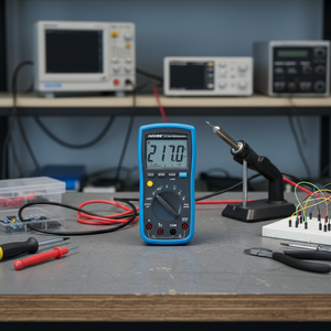 Multímetro Digital <span class=keywords><strong>Faith</strong></span> FT217 para Corriente, Voltaje y Resistencia de CC/CA, Rango Automático, 3, 5, 6 Dígitos, Verdadero Valor Eficaz (RMS) con hasta 60M - Product Image 2