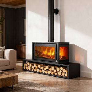 Chimenea Moderna <span class=keywords><strong>de</strong></span> <span class=keywords><strong>Leña</strong></span> Integrada <span class=keywords><strong>de</strong></span> Estilo Europeo con Vista Panorámica <span class=keywords><strong>para</strong></span> Sala <span class=keywords><strong>de</strong></span> Estar, Casa <span class=keywords><strong>de</strong></span> Huéspedes o Calefacción del Hogar - Product Image 2