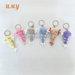 <span class=keywords><strong>Crochet</strong></span> Mini Juguetes Llavero Amigurumi Animales Hecho a mano Axolotl <span class=keywords><strong>Ajolote</strong></span> Plushie <span class=keywords><strong>Crochet</strong></span> Llavero - Product Image 2