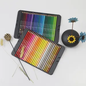 OEM Профессиональный масляный цветной карандаш 24 36 48 72 120 цвета опционально железная коробка цветной карандаш