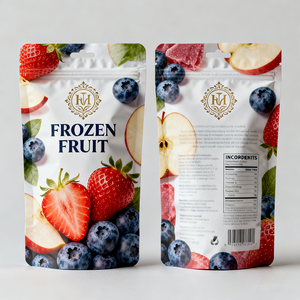 Bolsas con Cierre Hermético y Base Plana, Laminadas, con Logotipo Personalizado, para Envasado de Alimentos Secos y Frescos, Bolsas para <span class=keywords><strong>Frutas</strong></span> <span class=keywords><strong>Congeladas</strong></span> - Product Image 4