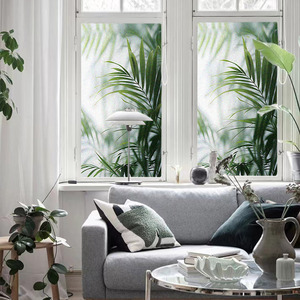 Bambou Ombre Rétro Film <span class=keywords><strong>Translucide</strong></span> Décoratif Électrostatique Verre Fenêtre <span class=keywords><strong>Autocollant</strong></span> Gratuit Décoration de La Maison avec Gule Autocollants - Product Image 4