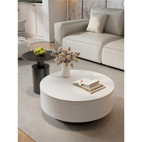 Table basse en bois moderne minimaliste de luxe léger, ensemble de tables pliantes compactes pour petit salon
