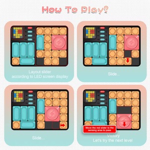 Siêu Trò chơi trượt trò chơi câu đố với 500 cấp độ điện tử du lịch thần tài đồ chơi gốc trò chơi học tập - Product Image 5