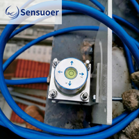 Sonde inclinomètre MEMS à double axe 0.001 °   ±15 °   Capteur d'inclinaison à montage en surface RS485 pour la surveillance des ponts et des voies ferrées