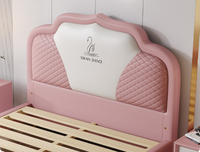 Lit mural moderne de luxe pliable pour chambre d'enfant, ensemble de meubles en bois, lit mezzanine princesse et prince, cadre de lit en métal pleine hauteur, taille Queen