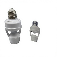 Convertisseur de douille E27 AC100-240V avec capteur de mouvement PIR, support d'ampoule LED intelligent, interrupteur pour ampoule, support de lampe