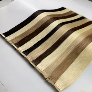 Оптовая Продажа, 100%, наращивание человеческих кутикул, русские волосы, 12-26 дюймов, двойная лента для наращивания волос - Product Image 6