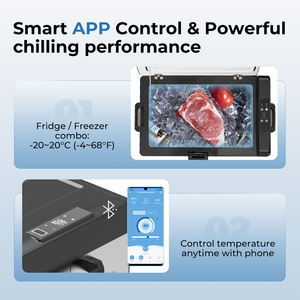 Alpicool C25 kompresör buzdolabı 12V çok fonksiyonlu güneş dondurucu dağ çiy Mini açık buzdolabı elektrikli soğutucu kamp için - Product Image 5