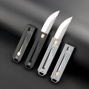 Mini Cuchillo Táctico de Acero D2 para Acampar al Aire Libre, Cuchillo de Gravedad con Mango de Aluminio, Herramienta de Caza y Supervivencia - Product Image 2