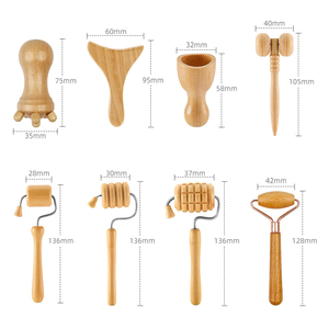 Mini masajeador facial de madera de haya, otros productos de masajeador, herramienta para esculpir madera, herramienta para esculpir terapia - Product Image 4