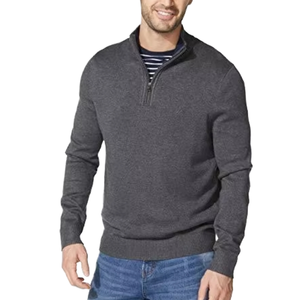 เสื้อสเวตเตอร์ไหมพรมแขนยาวผู้ชายแบบหนา กันยับ ใส่ได้ในฤดูหนาว ผลิตจากผ้าฝ้าย  แบบคลาสสิก  รับสกรีนโลโก้ - Product Image 1