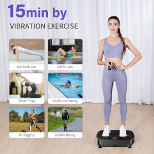 Wellshow Sport Vibration Plate Ejercicio Machine9 Modos Entrenamiento de todo el cuerpo Vibrating Fitness Platform para perder peso y dar forma - Product Image 3