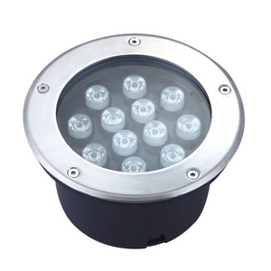 Nouveau boîtier en aluminium IP67 étanche couleur unique marcher sur la lampe 316 couvercle en acier inoxydable 12W LED lumière souterraine - Product Image 1