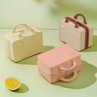 Sac portable ultra-léger, durable, antivol, imperméable, avec fermeture éclair en T, poignée souple, capacité moyenne, logo personnalisé, luxe, ABS, 14 pouces