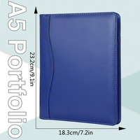 Carpeta de Negocios de Cuero A5 con Logotipo Grabado, Organizador de Contratos de Oficina y Folletos de Información, Gestor de Almacenamiento para Firmar Documentos