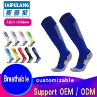 Offre Spéciale Football Chaussettes Chaussettes Personnalisé Logo de Sécurité Classique Long Grip Sports Soccer Football Chaussettes