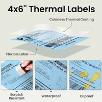 Rouleau de papier autocollant thermique de haute qualité expédition d'étiquette directe auto-adhésive avec conception holographique pour l'utilisation d'épicerie de promotion